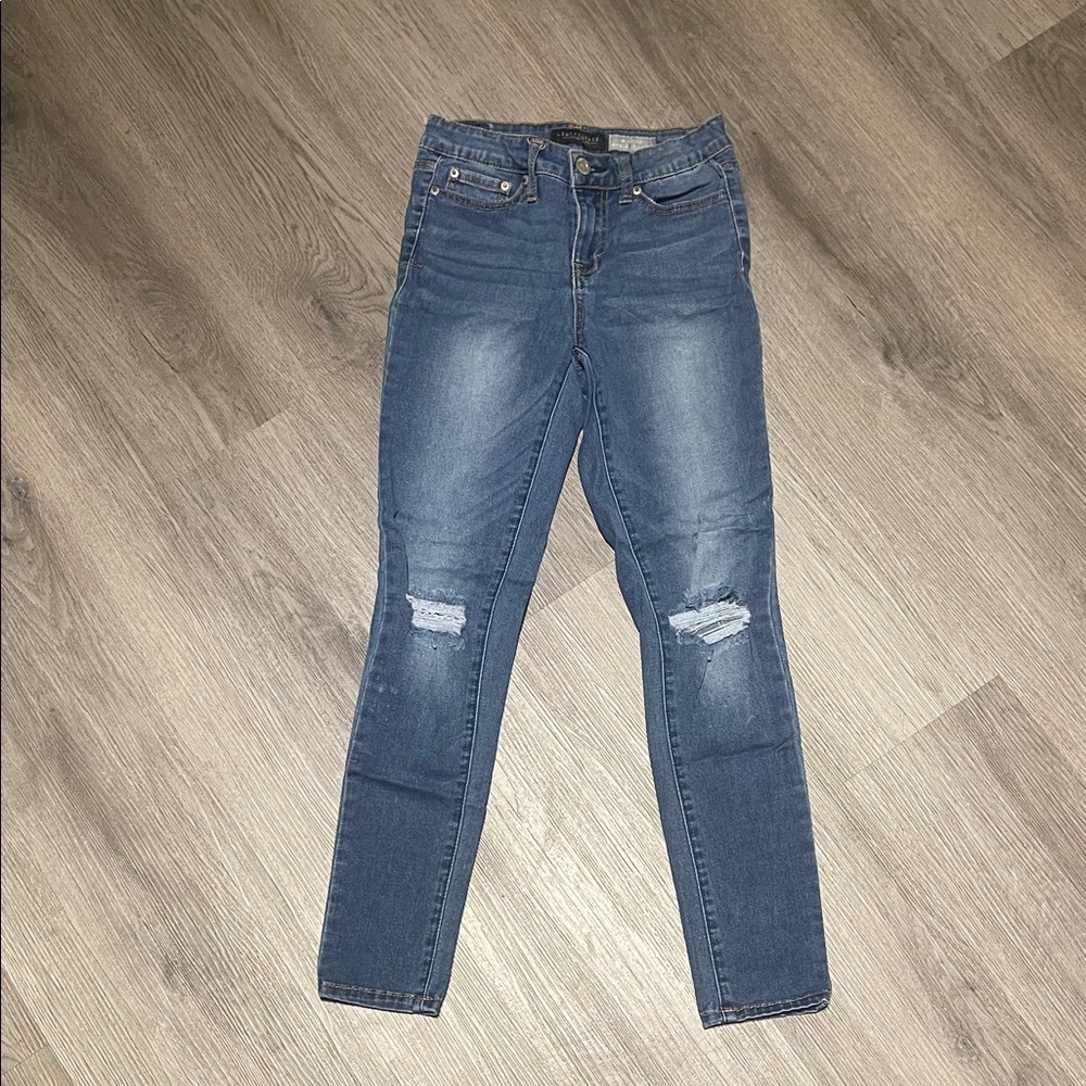 Aeropostale Midrise ankle jegging size 0 regular